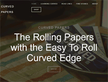 Tablet Screenshot of curvedpapers.com